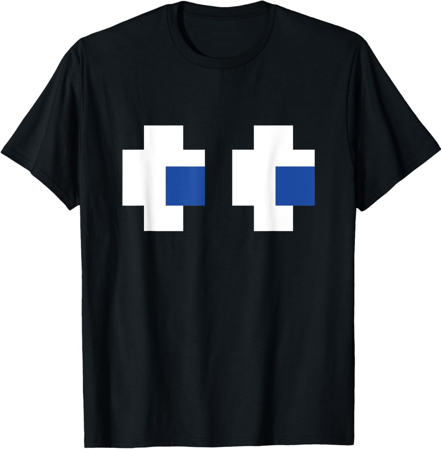 Retro Arcade Gaming Halloween Ghost Partner Group Costume T-Shirt - T-Shirt | Black