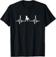 Pitbull Heartbeat | Pitbull Dog Lovers T-Shirt - T-Shirt | Black
