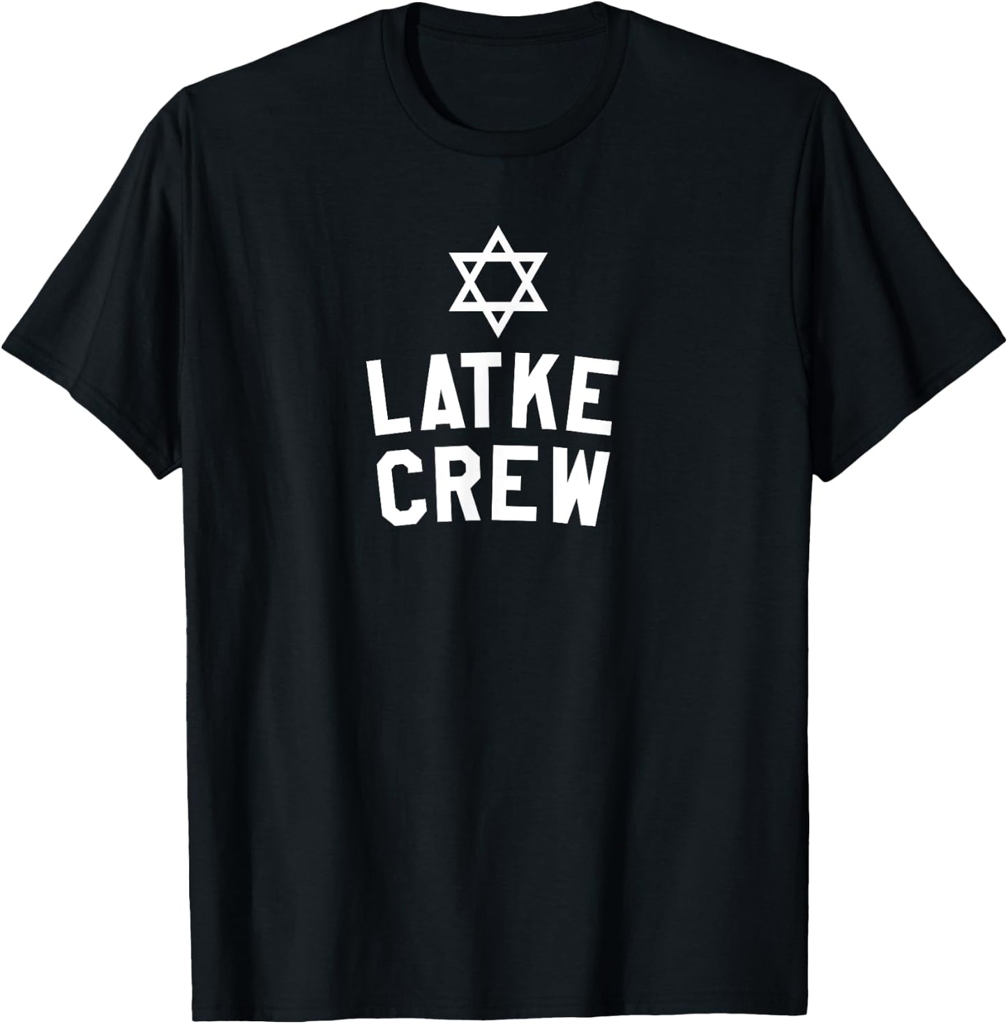 Latke Crew Funny Jewish Food Latke Cooking T-Shirt - T-Shirt | Black