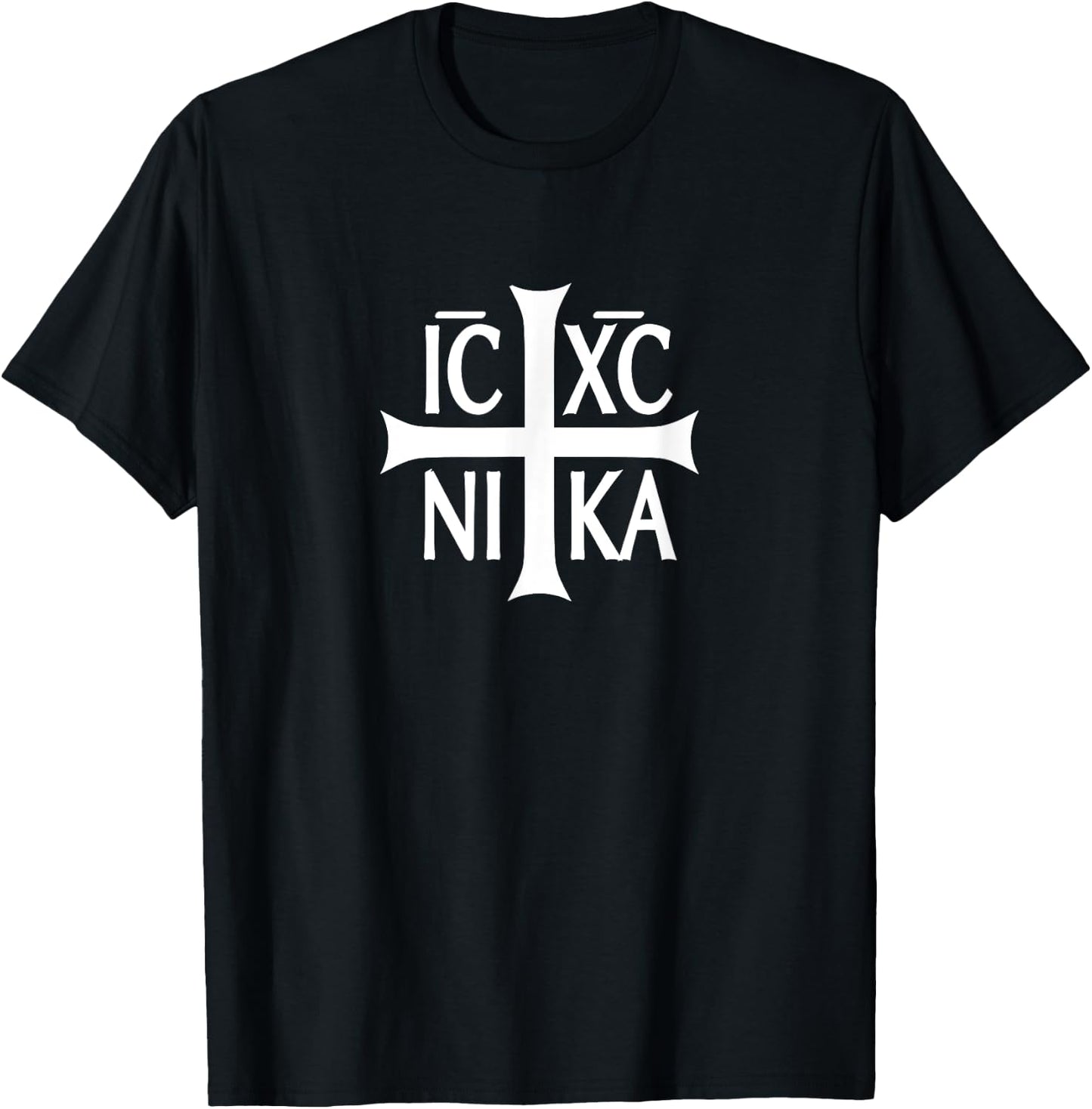 IC XC NIKA cross christian orthodox T-Shirt - T-Shirt | Black