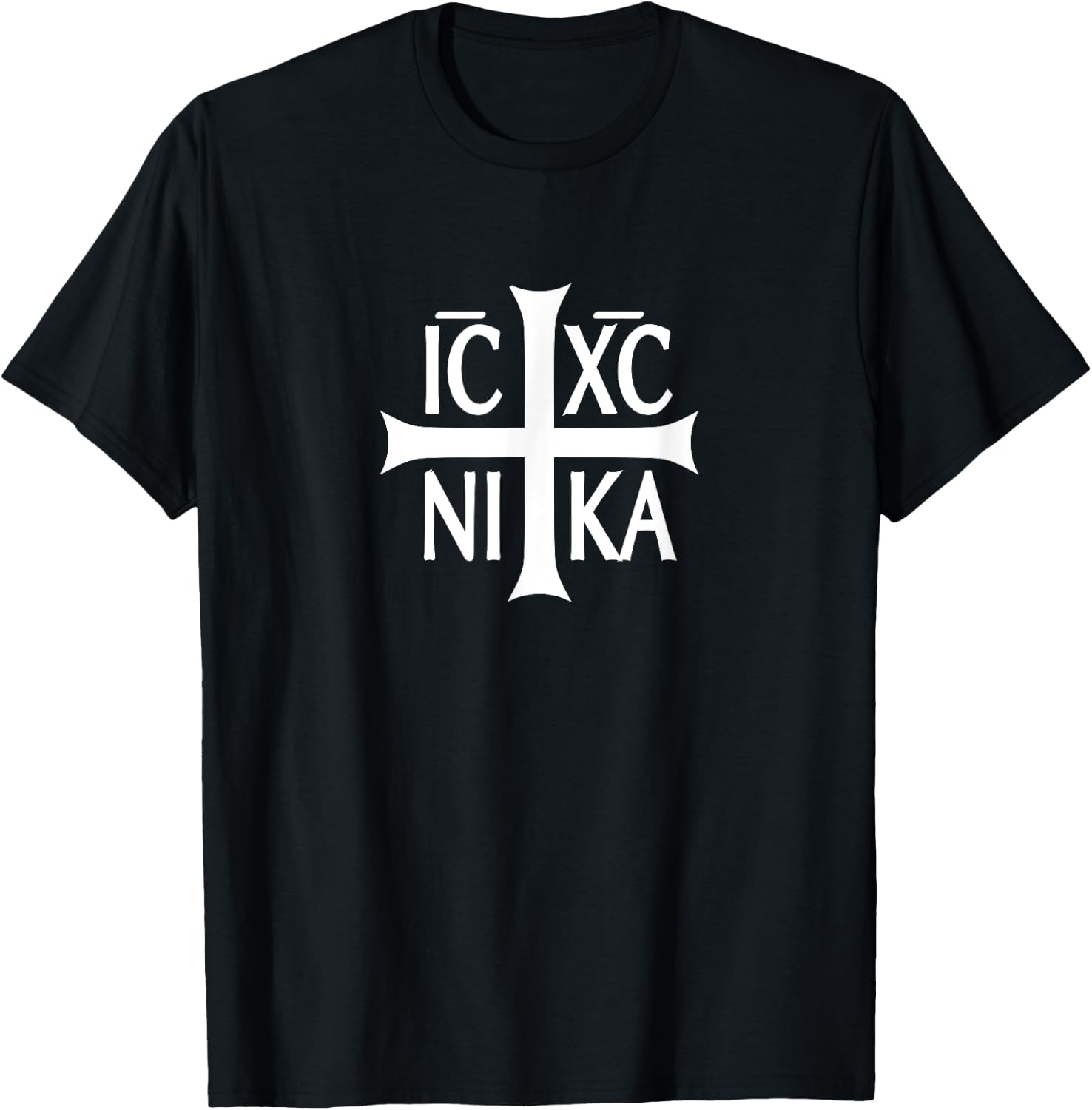 IC XC NIKA cross christian orthodox T-Shirt - T-Shirt | Black