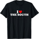 I Love The South T-Shirt - T-Shirt | Black
