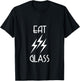 Eat Glass David Funny Lightning Bolt T-Shirt - T-Shirt | Black