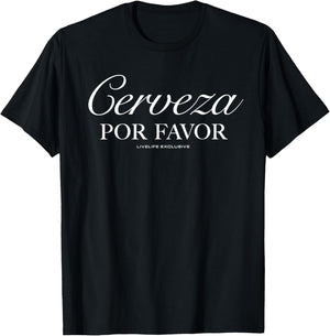 Cerveza Por Favor X Livelife Club - Delicious Beer Please T-Shirt - T-Shirt | Black