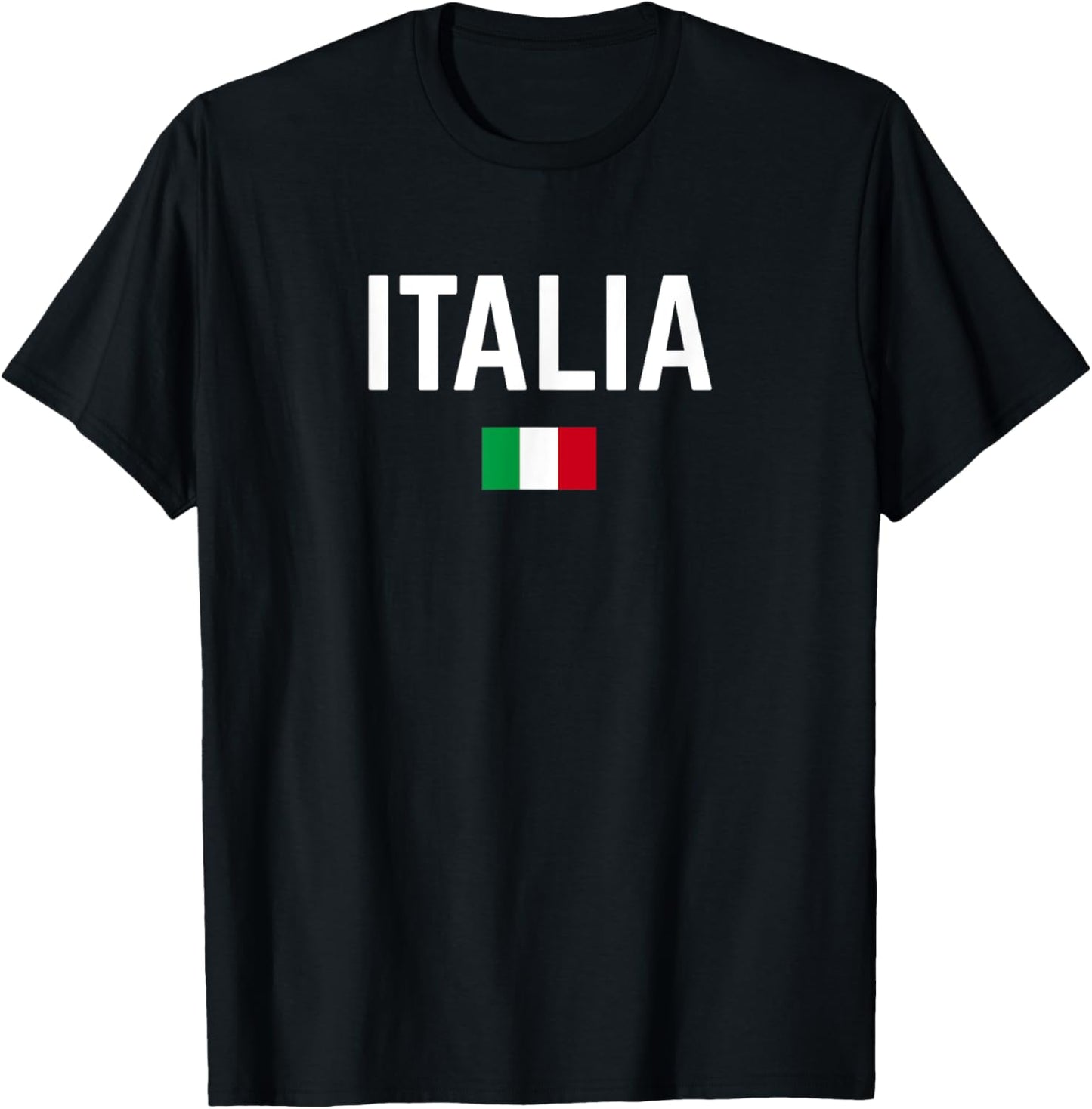 ITALIA Flag ITALY | Men Women Kids | ITALIAN T-Shirt - T-Shirt | Black