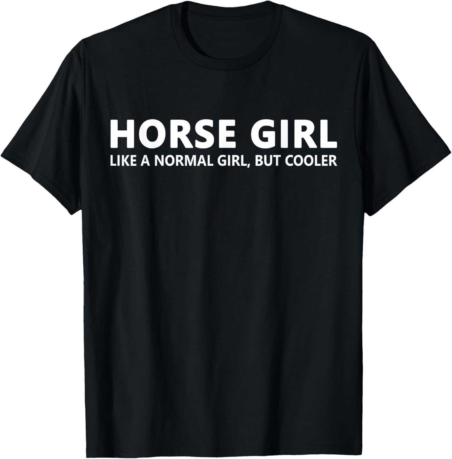 Horseback Riding Girl Horse Girl T-Shirt - T-Shirt | Black