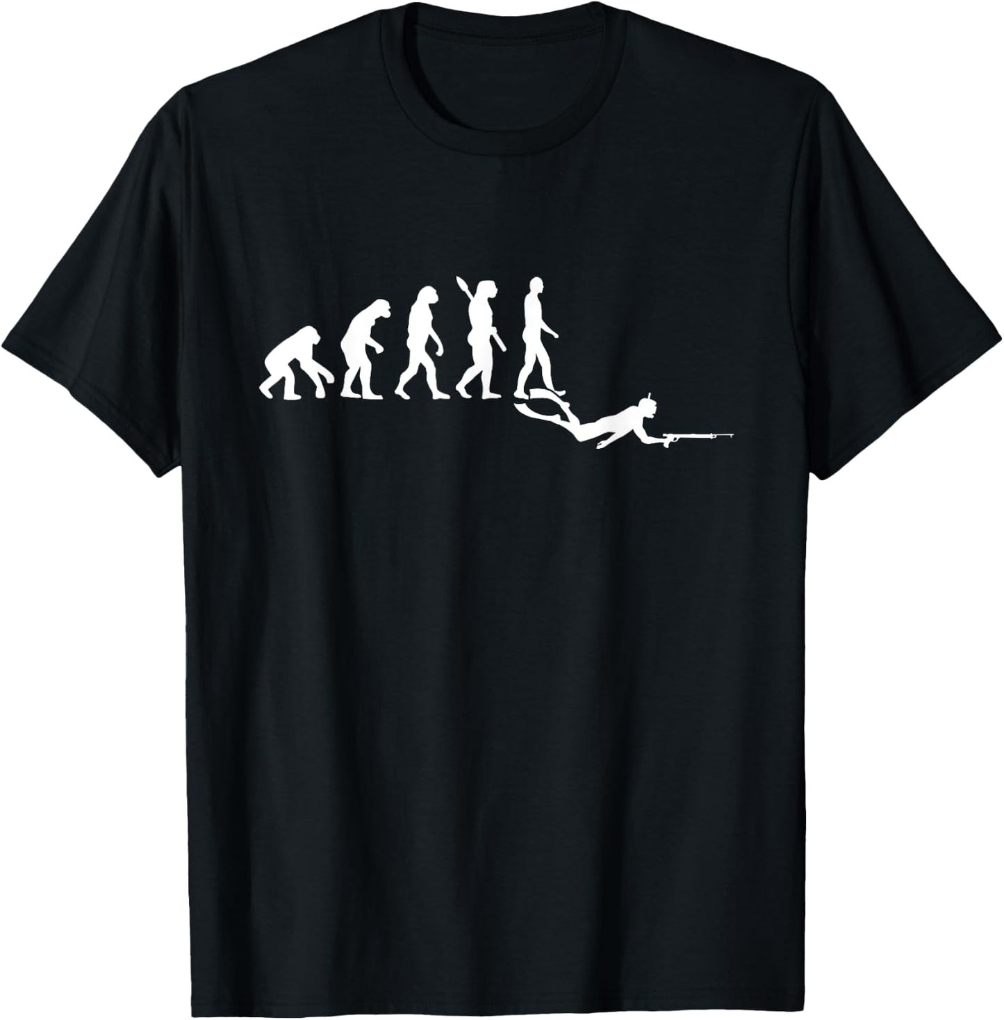 Spearfishing evolution T-Shirt - T-Shirt | Black