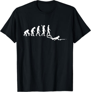 Spearfishing evolution T-Shirt - T-Shirt | Black