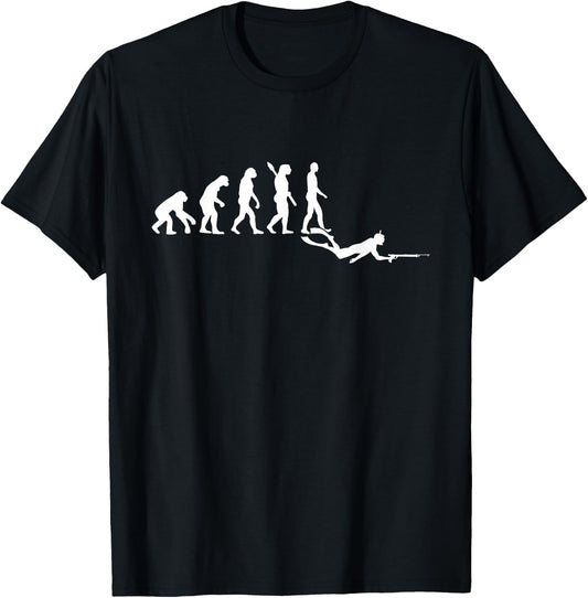 Spearfishing evolution T-Shirt - T-Shirt | Black