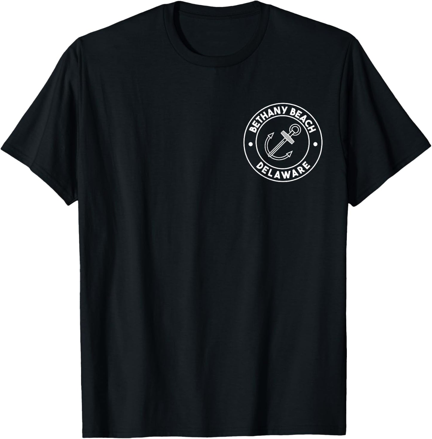 Bethany Beach Delaware Souvenirs Pocket Logo Women Kids T-Shirt - T-Shirt | Black