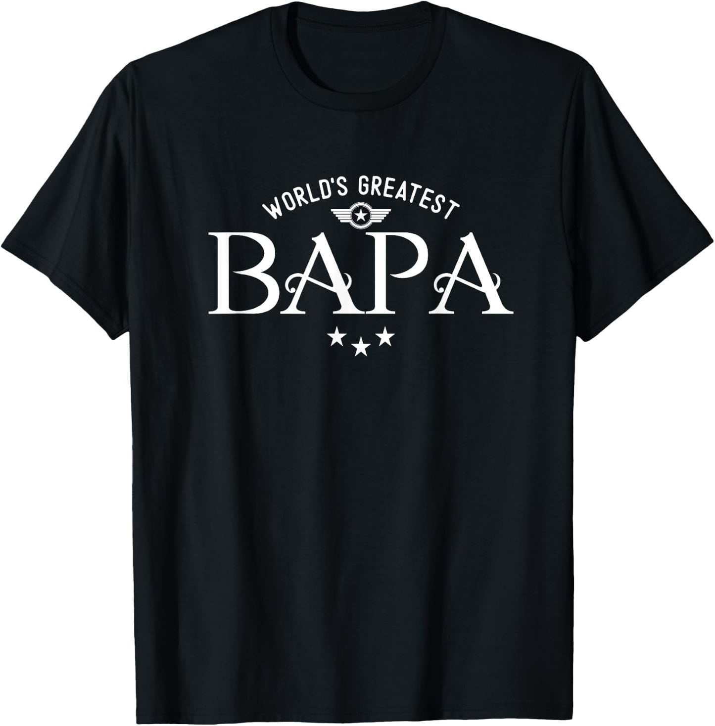World's Greatest Bapa T-Shirt - T-Shirt | Black