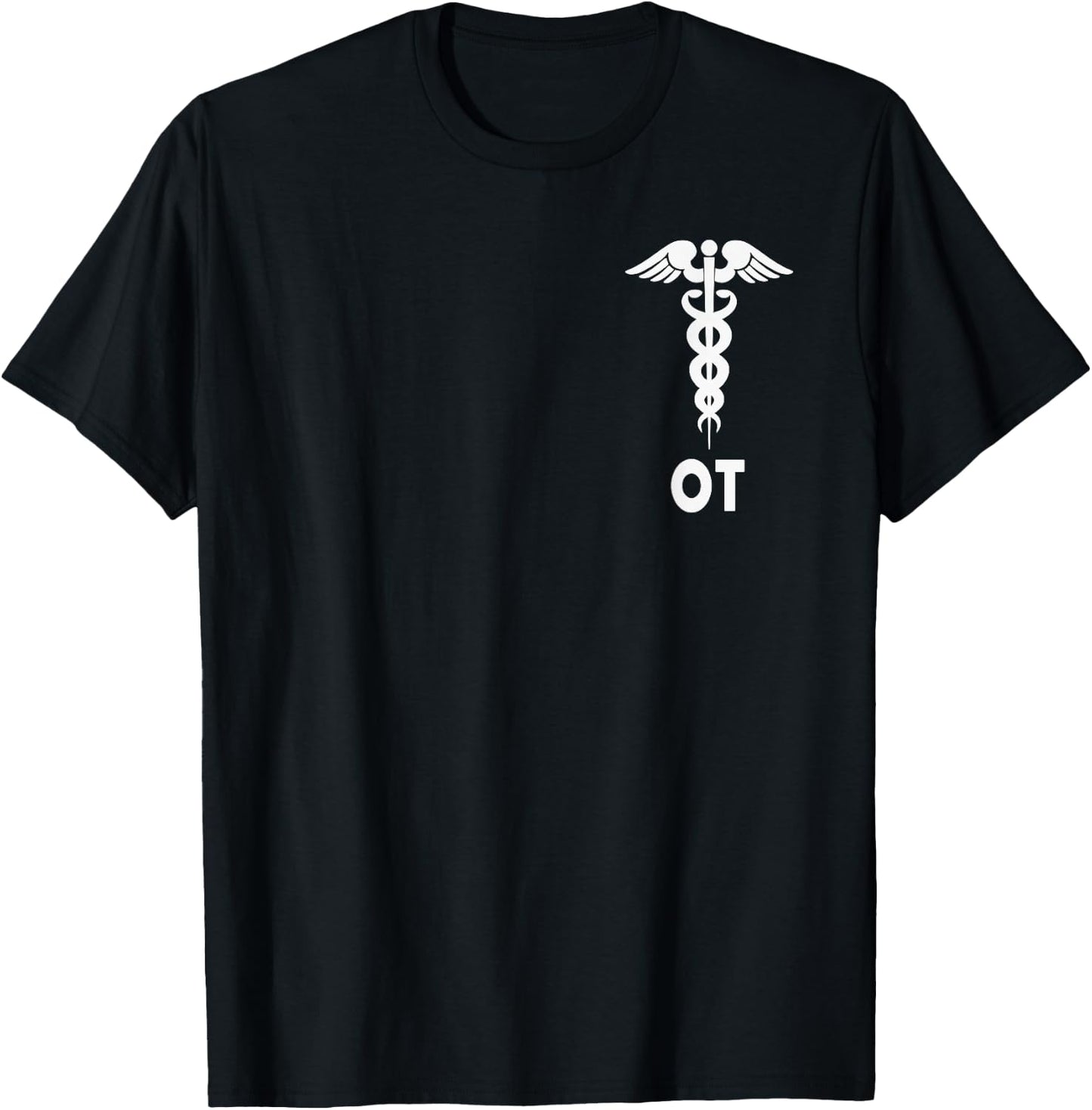 Occupational Therapist OT Medical Caduceus Symbol Gift T-Shirt - T-Shirt | Black