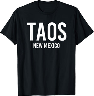 TAOS NEW MEXICO NM USA Patriotic Vintage Sports T-Shirt - T-Shirt | Black