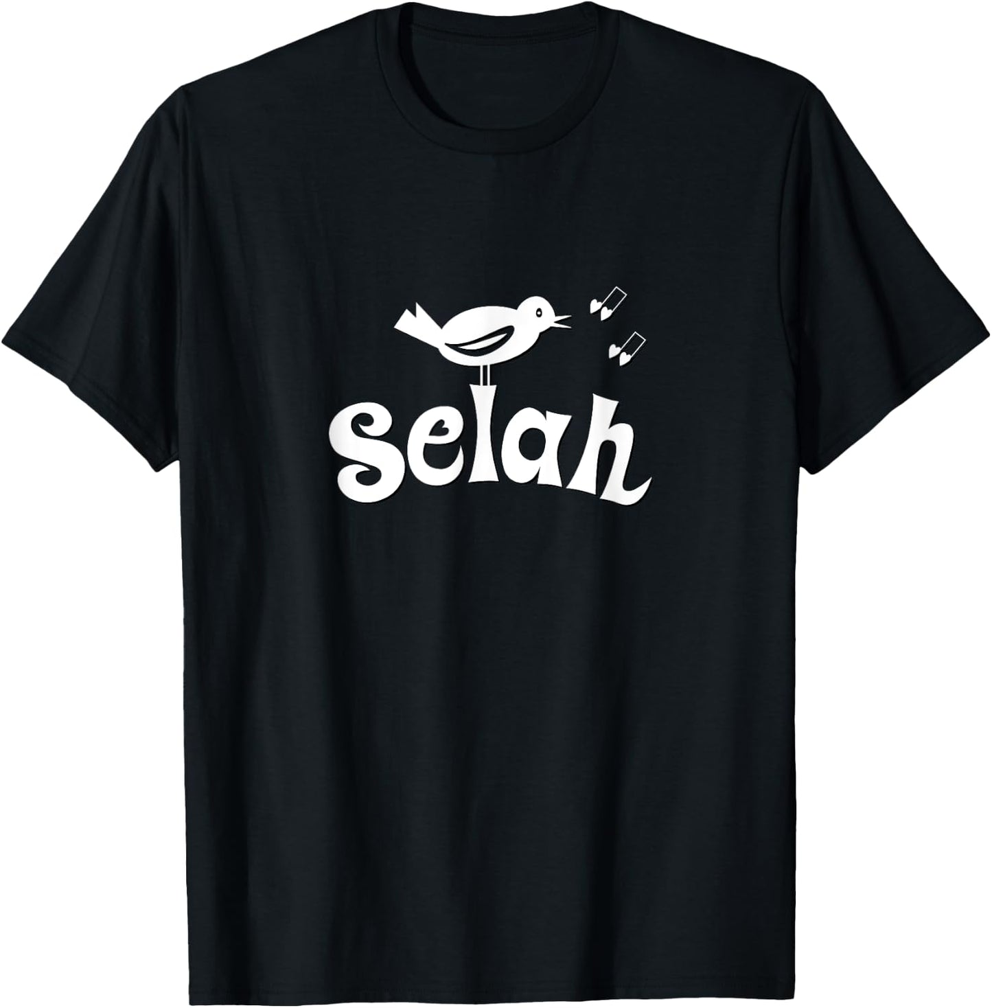 Selah Psalms Christian Design for Bird Lovers T-Shirt - T-Shirt | Black