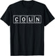 Colin Name Personalized in Periodic Table Elements T-Shirt - T-Shirt | Black