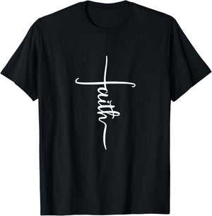 Faith Cross Gift T-Shirt - T-Shirt | Black