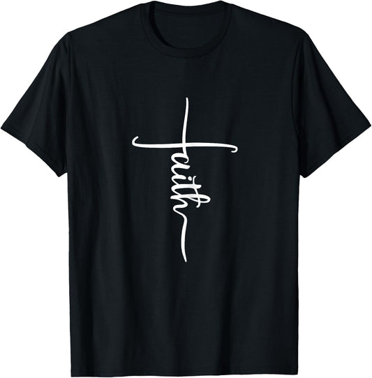 Faith Cross Gift T-Shirt - T-Shirt | Black