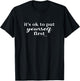 Inspirational Quote Yoga Clothing White Wording T-Shirt - T-Shirt | Black