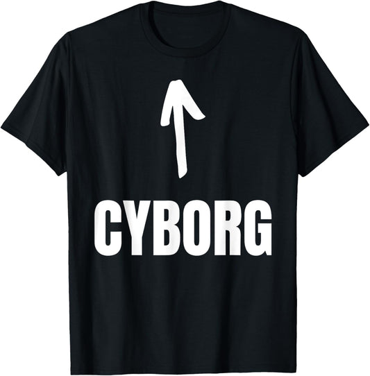 Halloween Cyborg - -Adults, Kids - Black - Short Sleeve - - Small - Funny Cyborg Design T-Shirt - T-Shirt | Black
