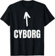 Halloween Cyborg - -Adults, Kids - Black - Short Sleeve - - Small - Funny Cyborg Design T-Shirt - T-Shirt | Black