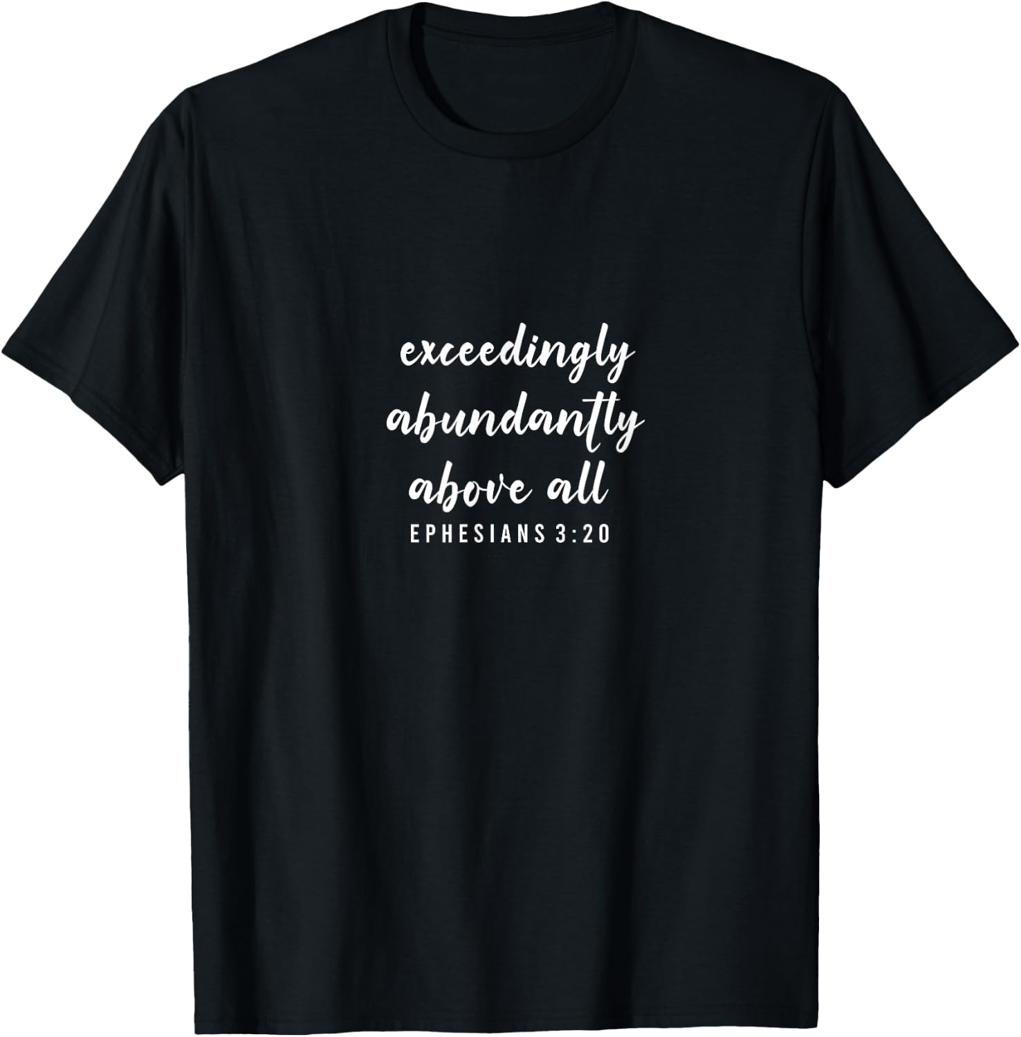 Ephesians 3:20 - Bible Verses, & Men, Christian T-Shirt - T-Shirt | Black