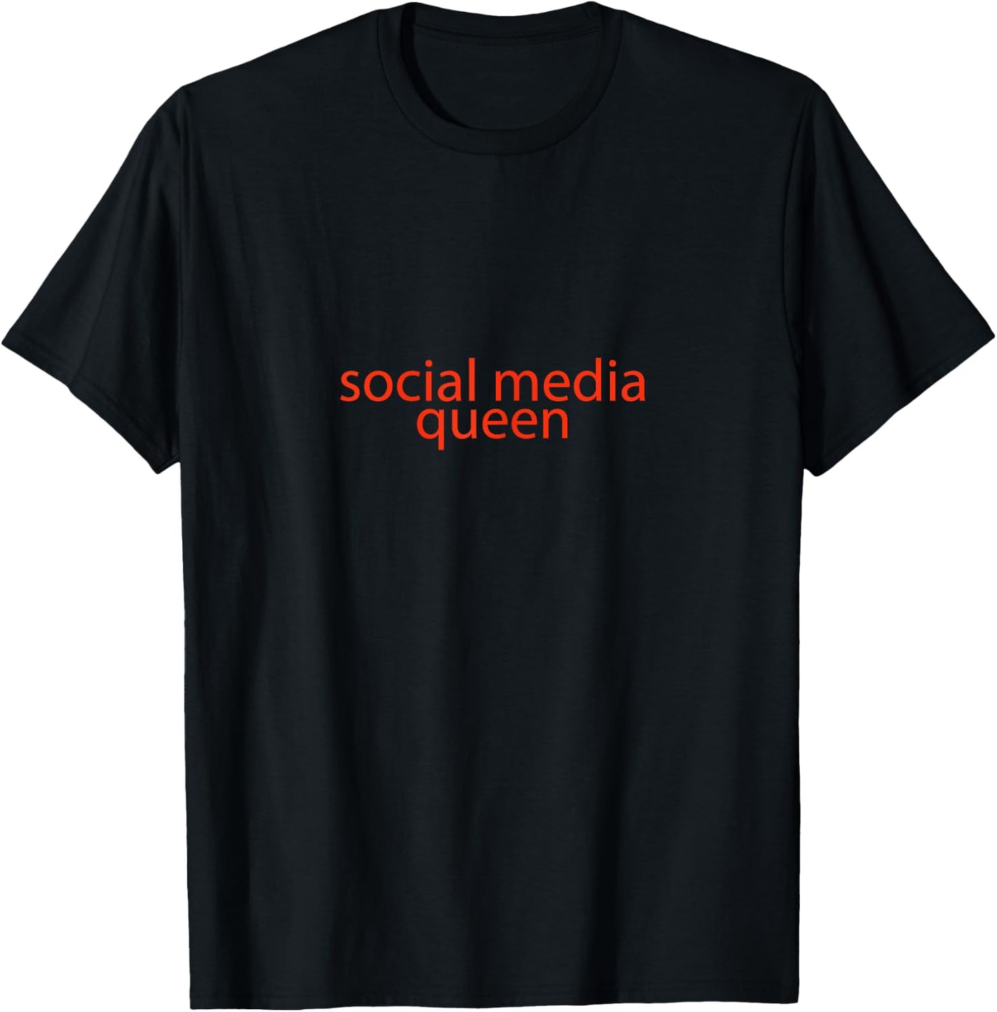 Social Media Queen Shirt Women Girl T-Shirt - T-Shirt | Black