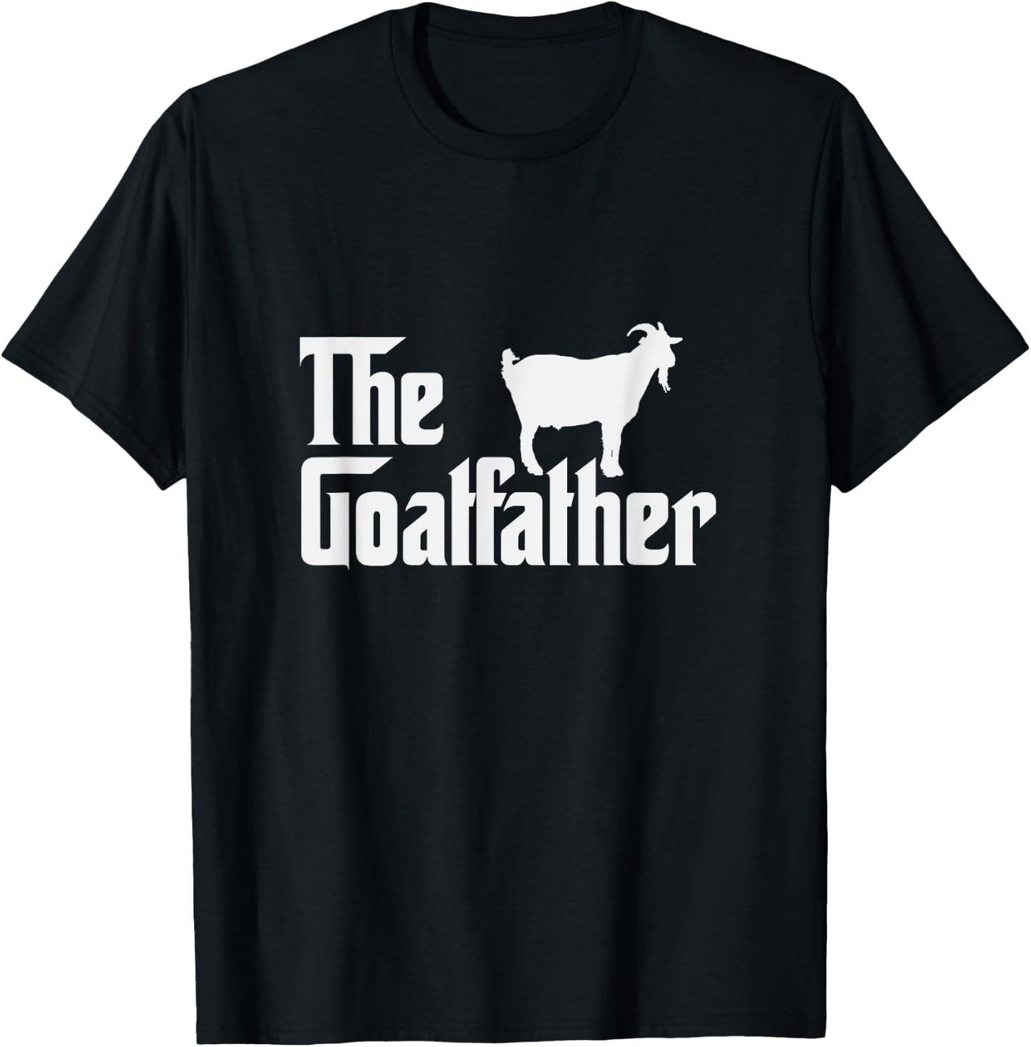 The Goatfather Funny Goat Father Nature & Animal Lover Gift T-Shirt - T-Shirt | Black