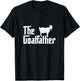 The Goatfather Funny Goat Father Nature & Animal Lover Gift T-Shirt - T-Shirt | Black