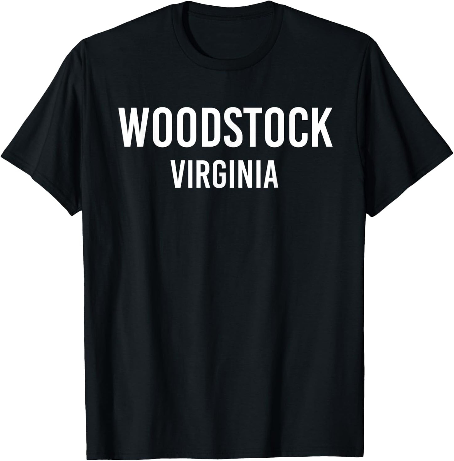 WOODSTOCK VIRGINIA VA USA Patriotic Vintage Sports T-Shirt - T-Shirt | Black