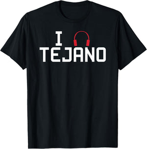 I Listen To Tejano Music T-Shirt - T-Shirt | Black