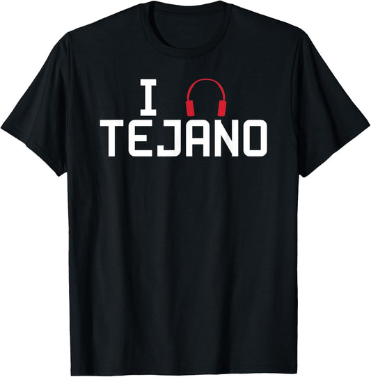 I Listen To Tejano Music T-Shirt - T-Shirt | Black