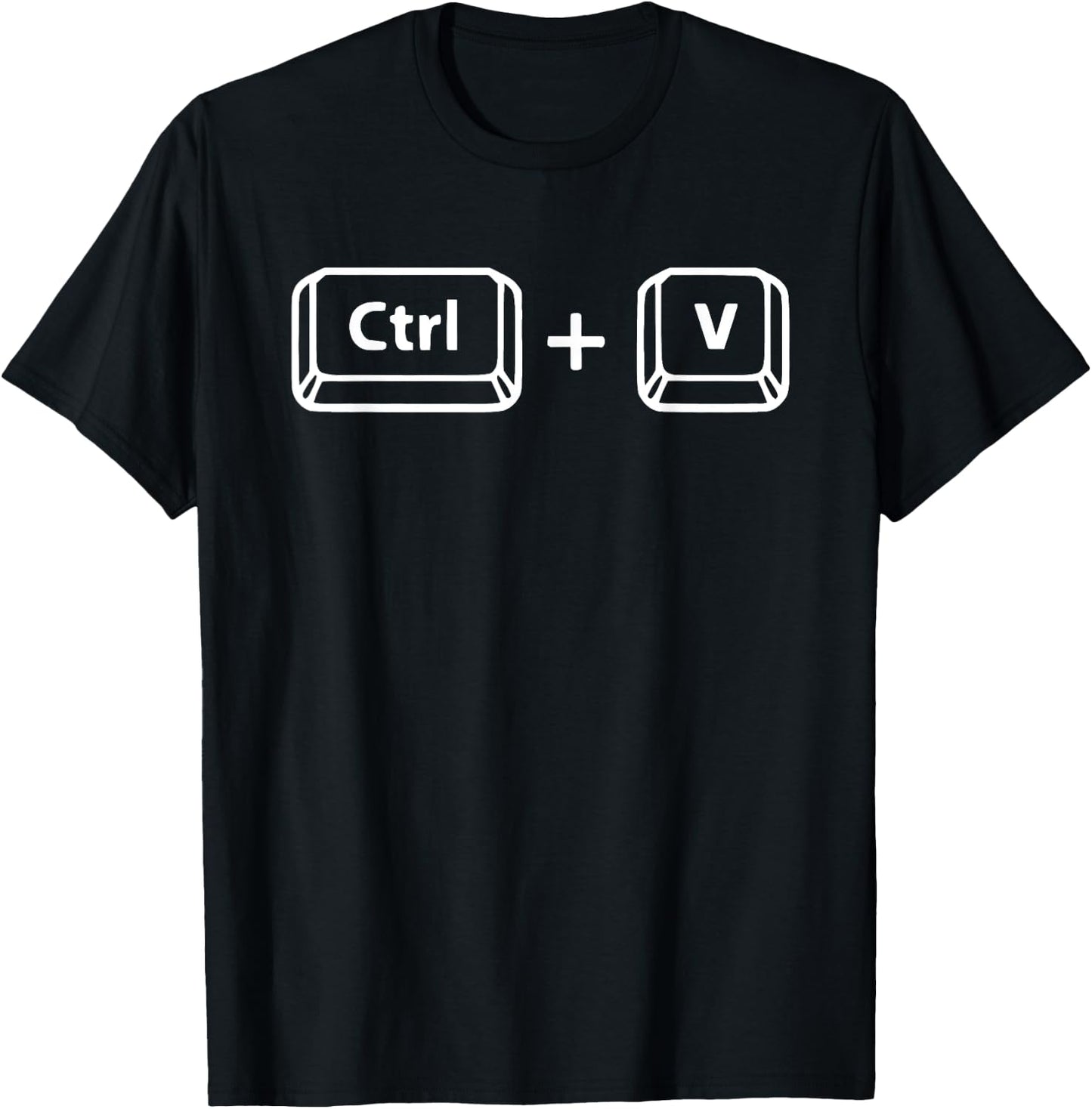 Copy Paste Ctrl C Ctrl V Dad Son Happy Father's Day Family T-Shirt - T-Shirt | Black