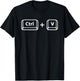 Copy Paste Ctrl C Ctrl V Dad Son Happy Father's Day Family T-Shirt - T-Shirt | Black