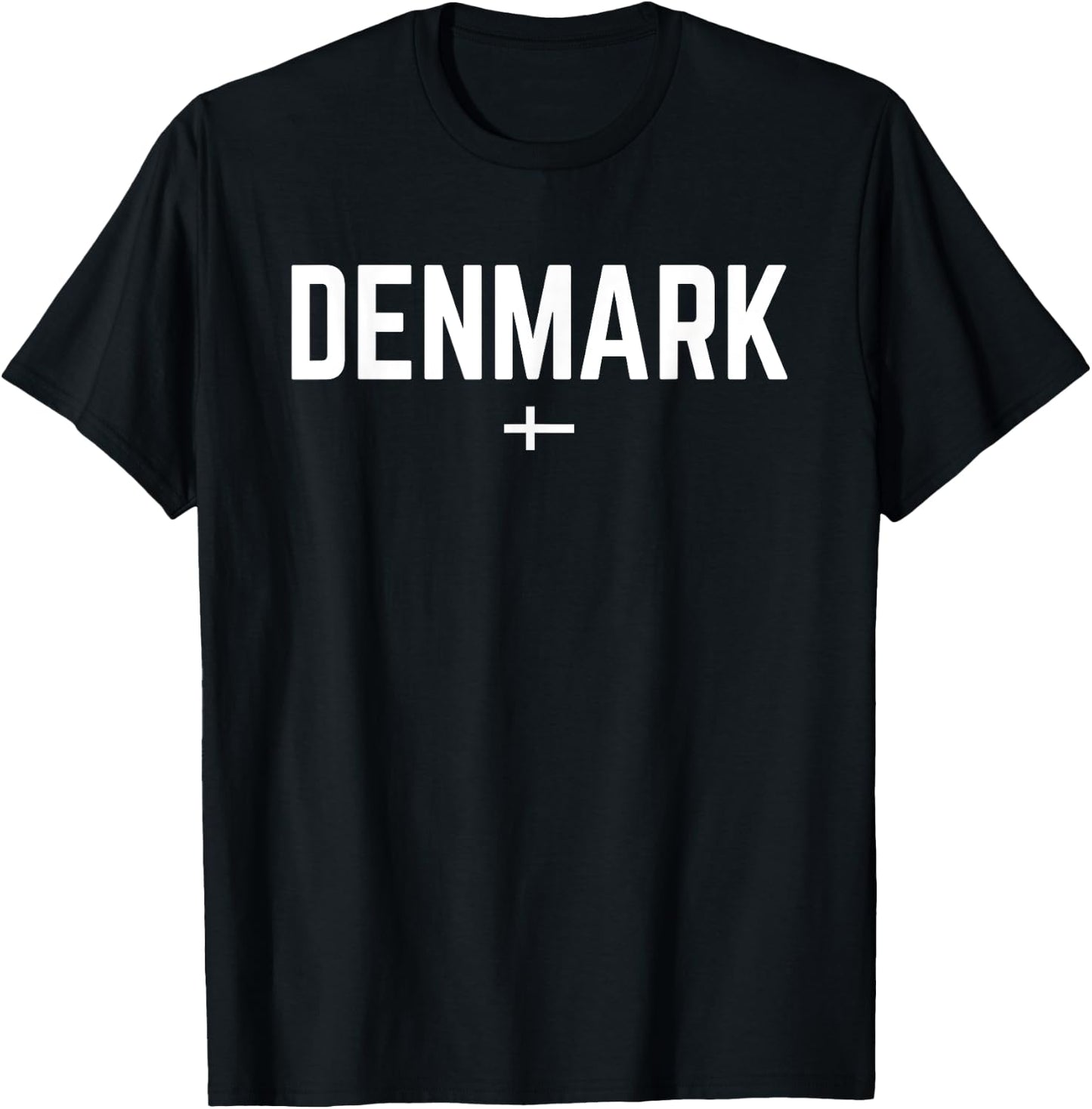 DENMARK Flag | Men Women Kids | Red DENMARK T-Shirt - T-Shirt | Black
