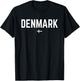 DENMARK Flag | Men Women Kids | Red DENMARK T-Shirt - T-Shirt | Black