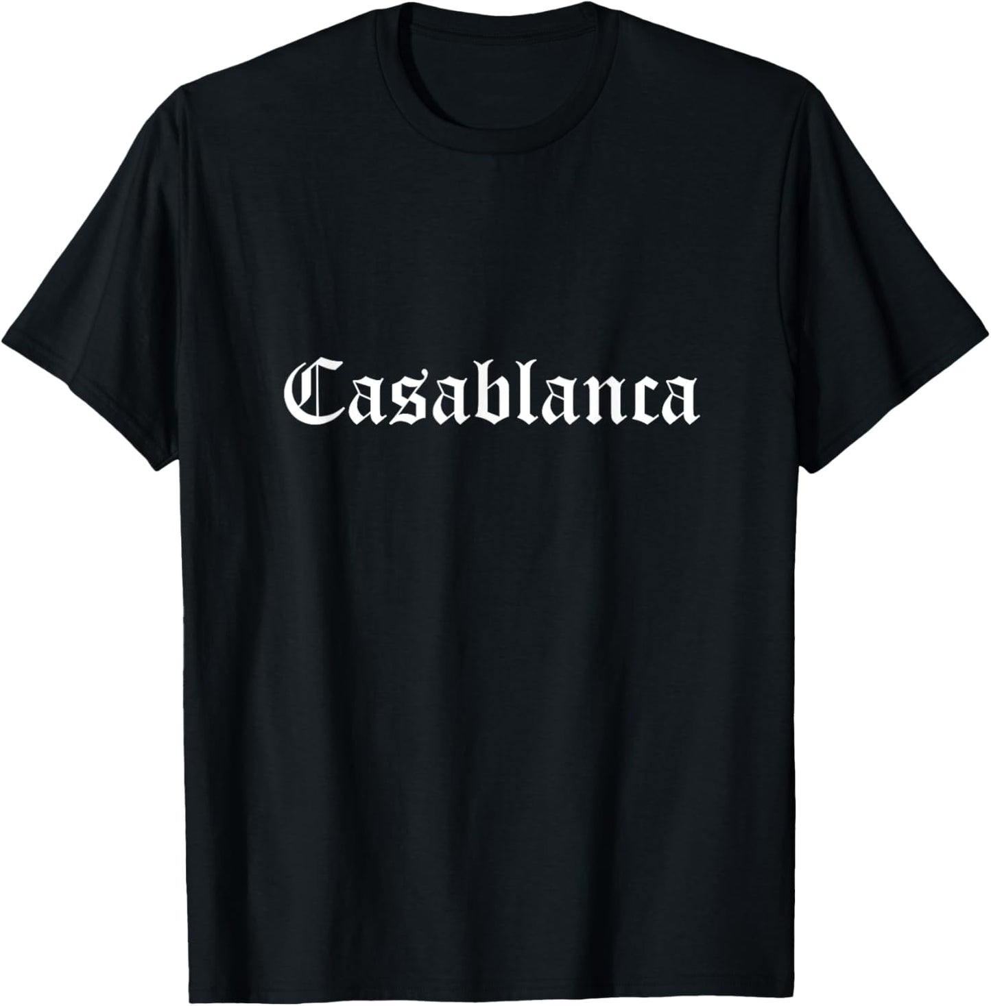 Casablanca Morocco Souvenir Moroccan Country Old English T-Shirt - T-Shirt | Black