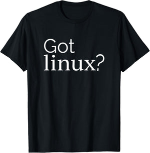Linux lover Penguin Tux Open Source Os Got linux? T-Shirt - T-Shirt | Black