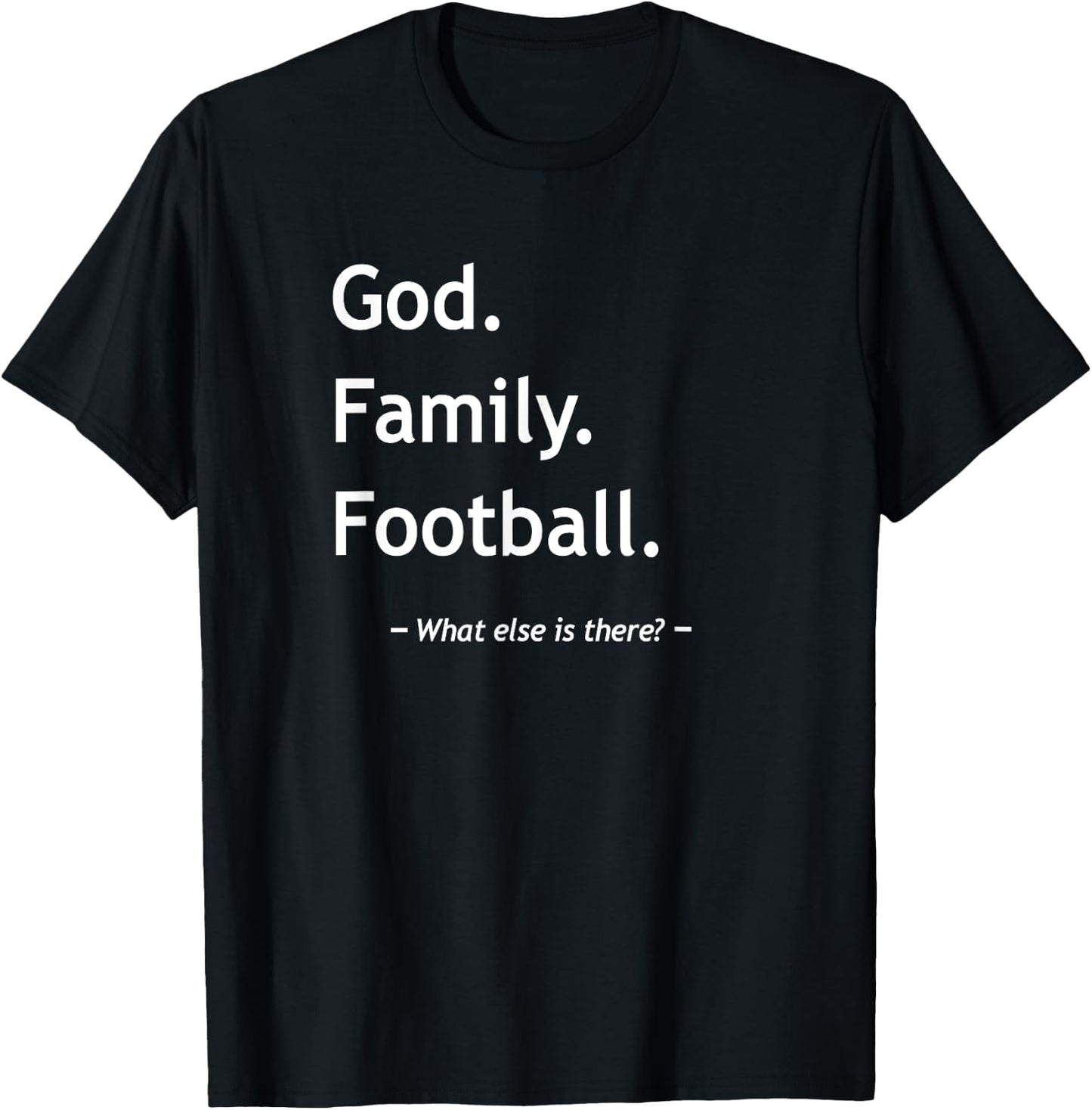 Christian Faith Jesus Christianity God Family Football T-Shirt - T-Shirt | Black