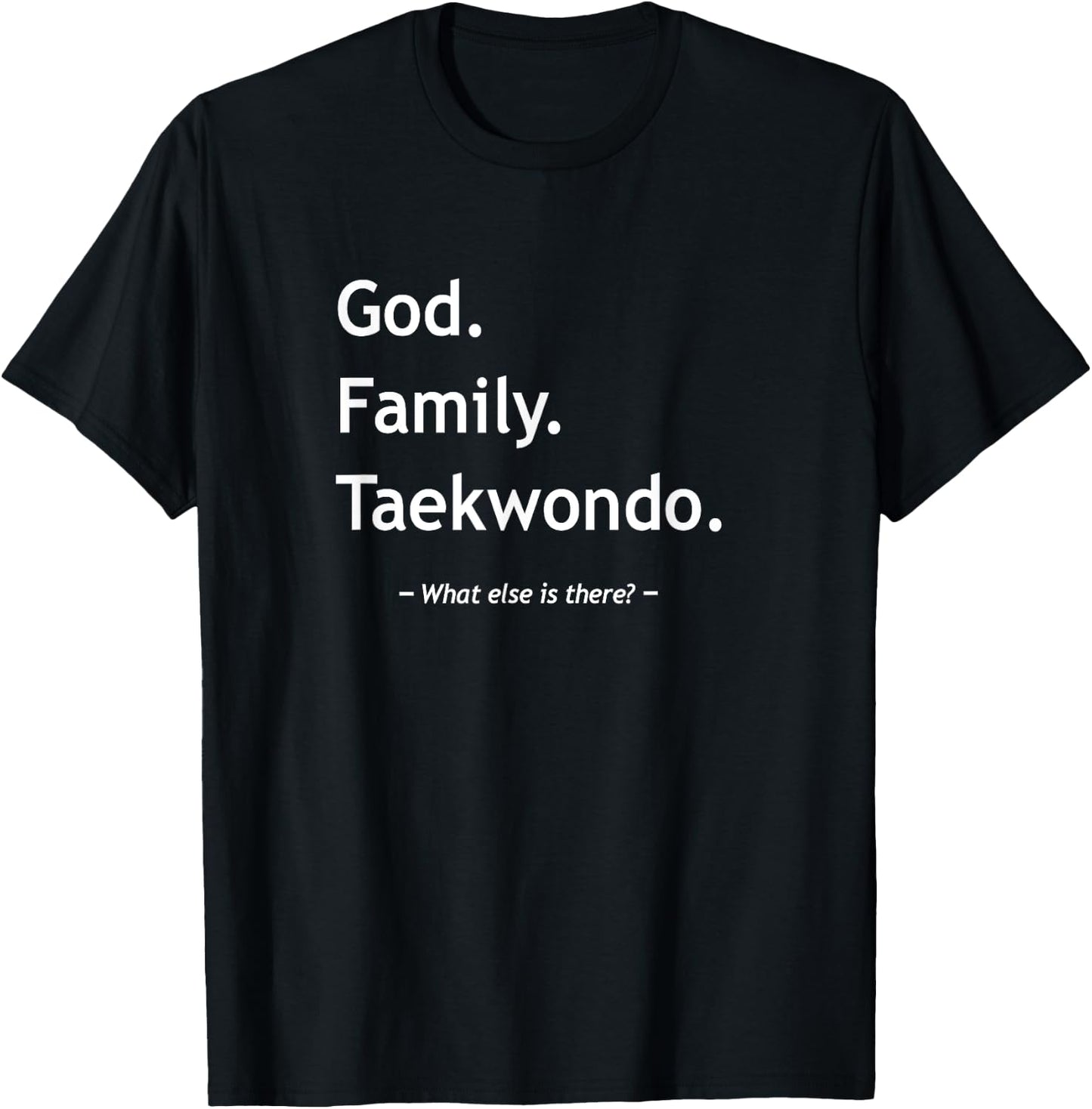 Taekwondo By Design Company Christian Faith Jesus Christianity God Family Taekwondo T-Shirt - T-Shirt | Black