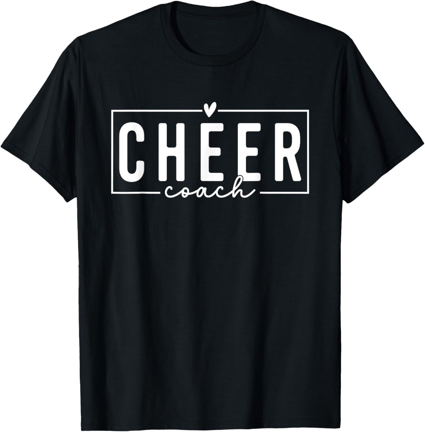 Cheer Coach Funny Design Cute Cheer Coach Cool Coaching T-Shirt - T-Shirt | Black