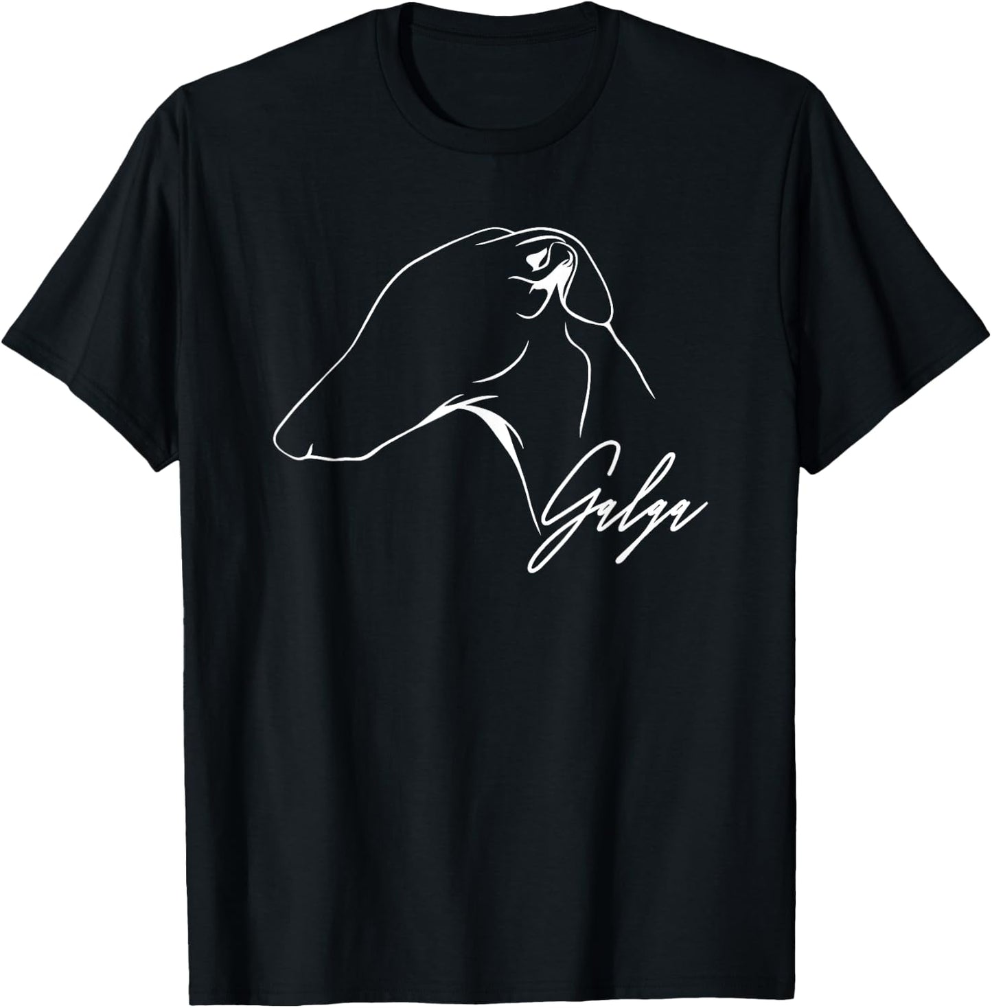 Proud Galga profile Galgo dog lover gift present dog Men Women Girls Kids T-Shirt - T-Shirt | Black
