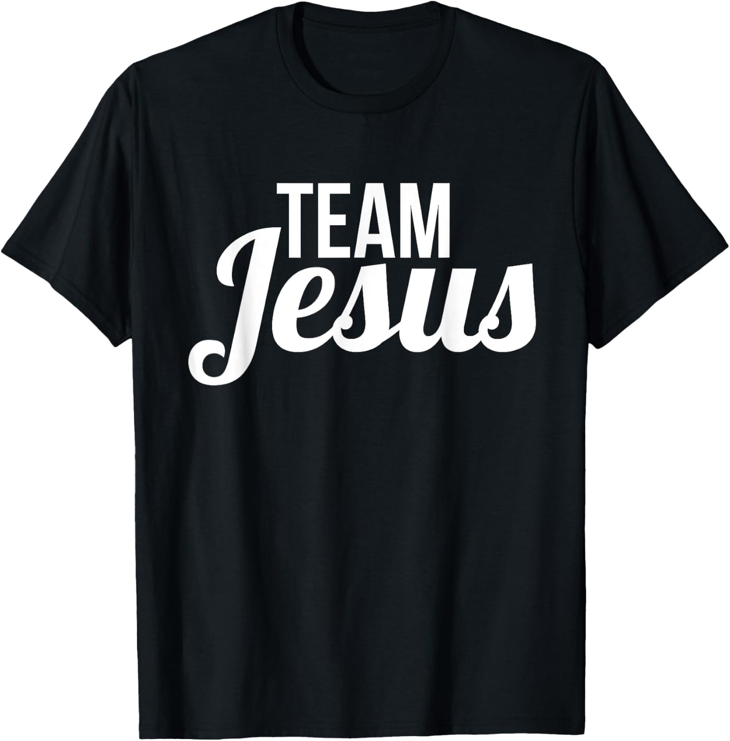 Team Jesus Shirt Vintage Bold Cool Christian T-Shirt - T-Shirt | Black