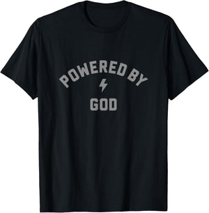 Powered By God T-Shirt - T-Shirt | Black