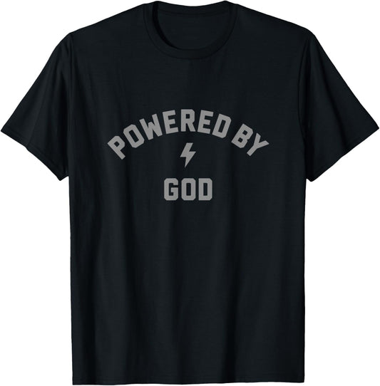 Powered By God T-Shirt - T-Shirt | Black