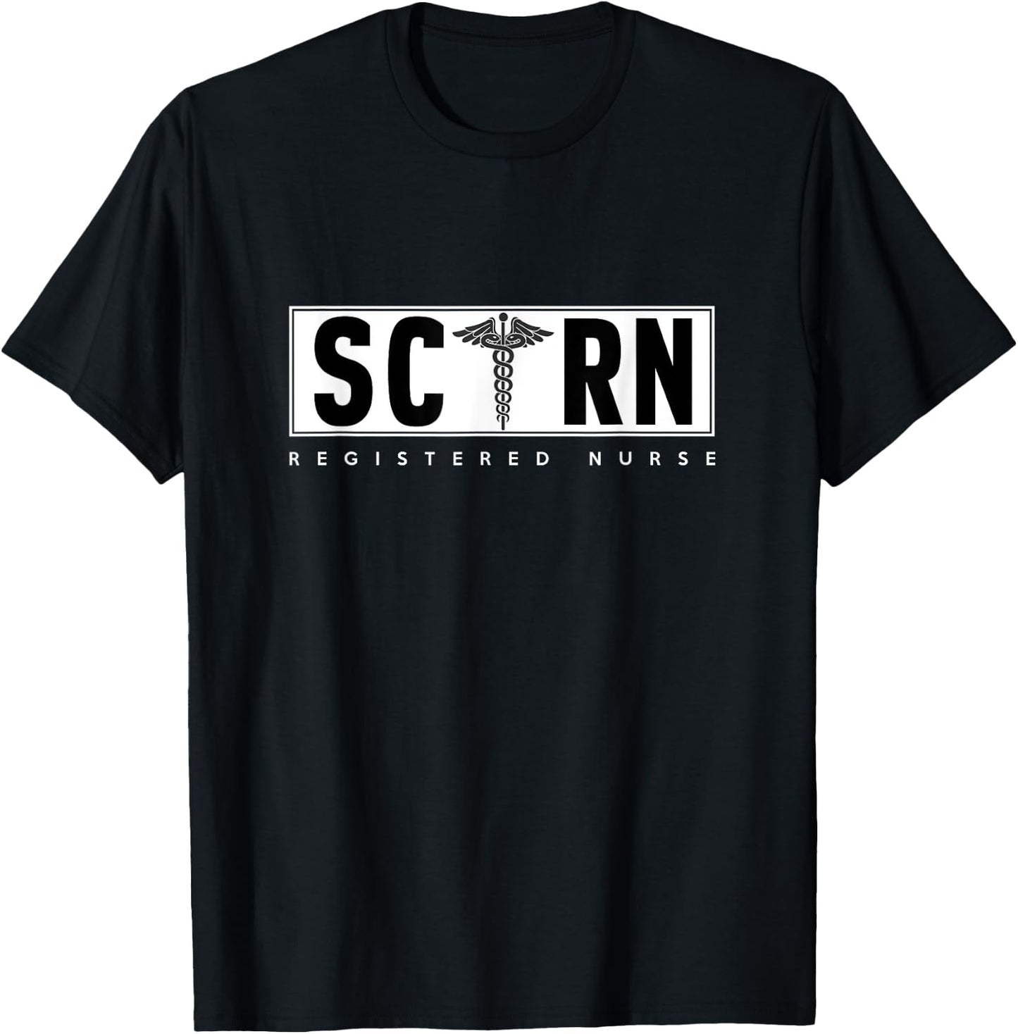 SCRN Stroke Certified Registered Nurse Hospital Staff T-Shirt - T-Shirt | Black