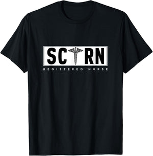 SCRN Stroke Certified Registered Nurse Hospital Staff T-Shirt - T-Shirt | Black