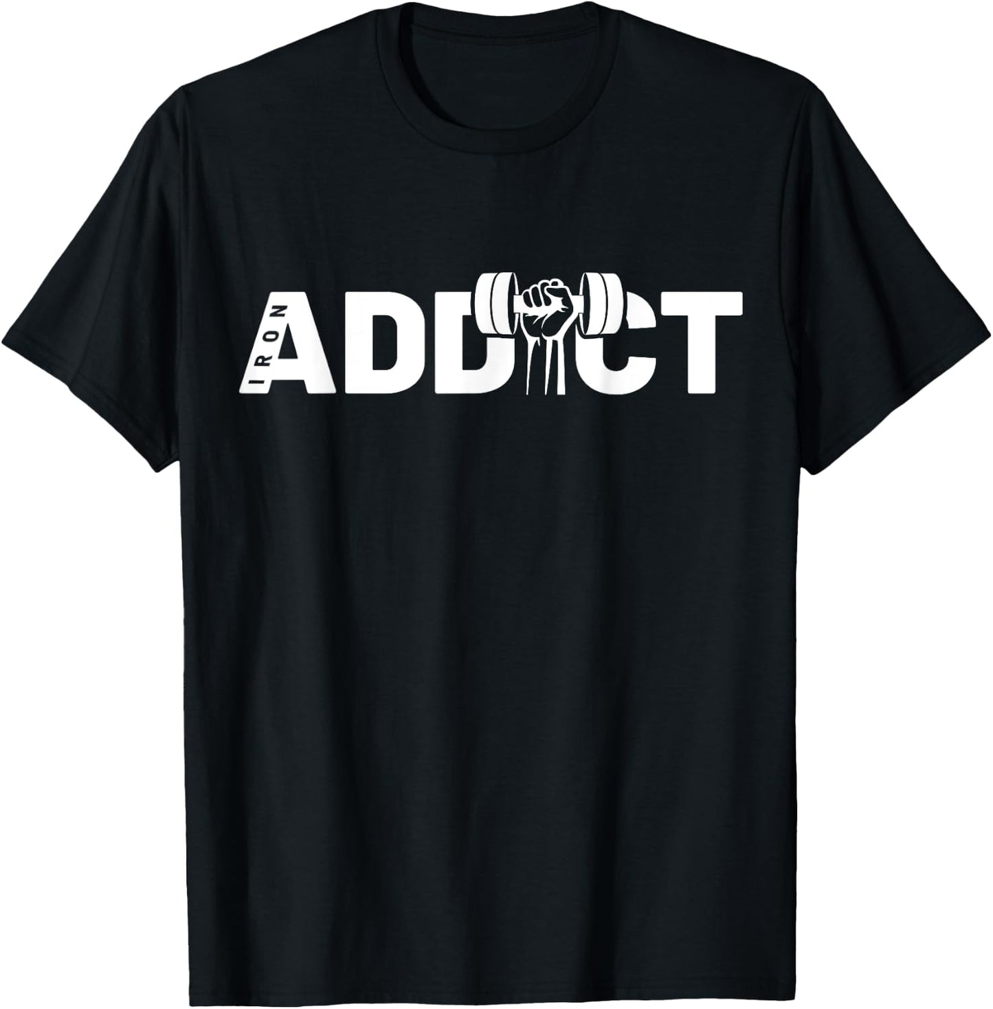 Weight Lifting Shirt Iron Addictive Gift Weight Lifting T-Shirt - T-Shirt | Black