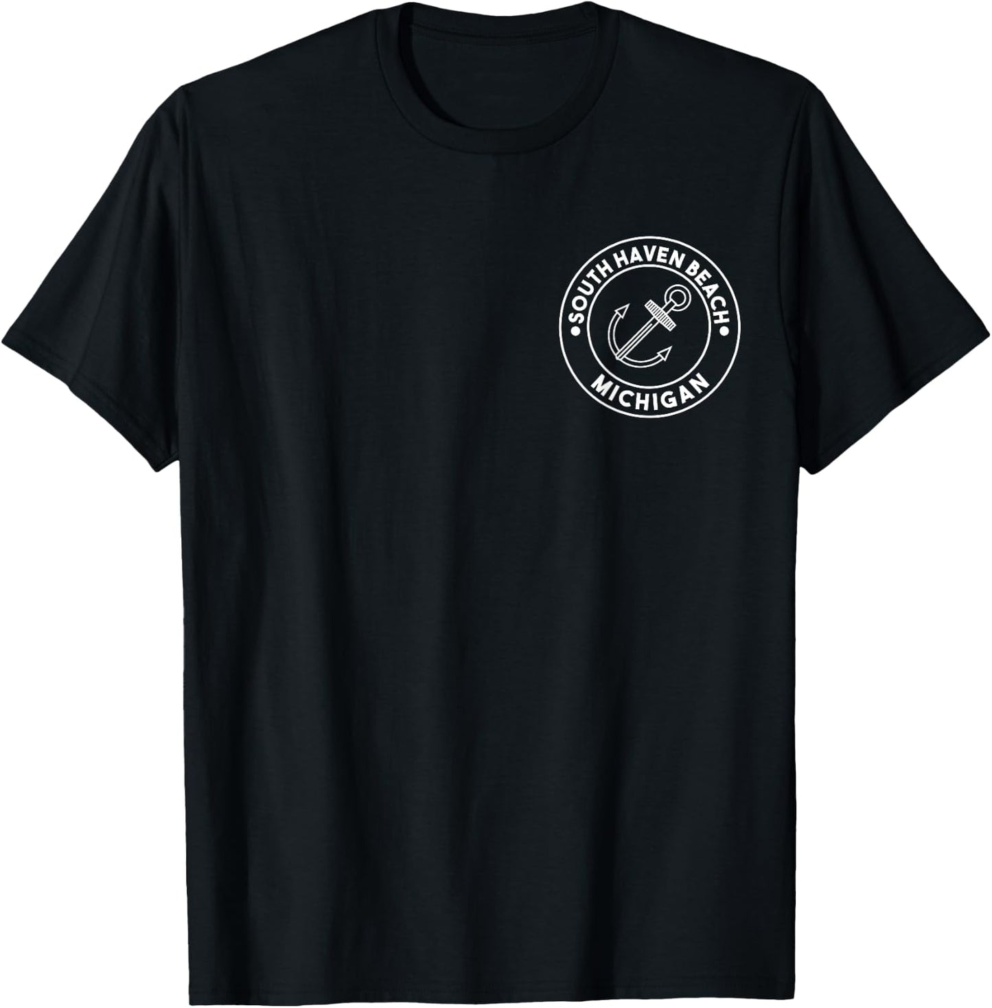 South Haven Beach Michigan Souvenirs Pocket Logo Women Kids T-Shirt - T-Shirt | Black