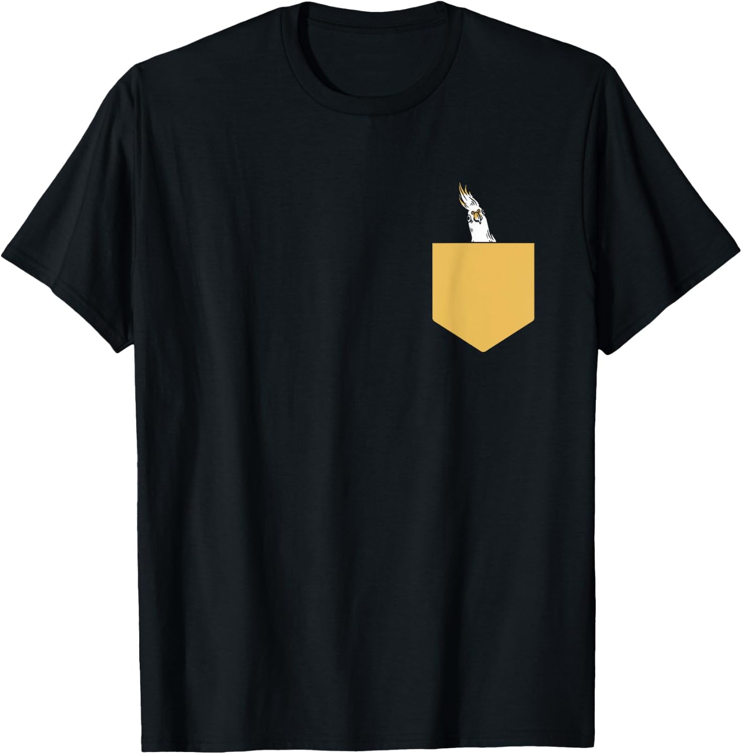 Cockatiel Parakeet Parrot Bird Cockatoo Cockatiel Pocket T-Shirt - T-Shirt | Black