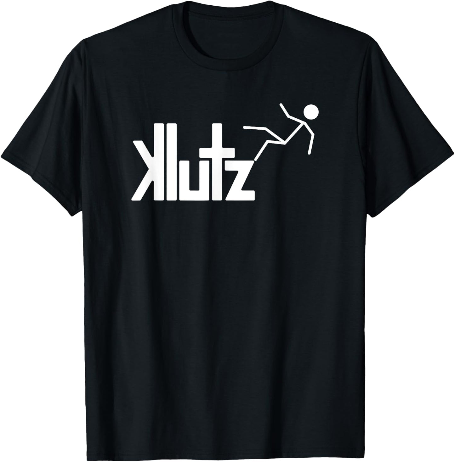 Klutz, accident prone clumsy people that fail frequently T-Shirt - T-Shirt | Black